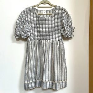 NWOT By Together linen striped summer dress
